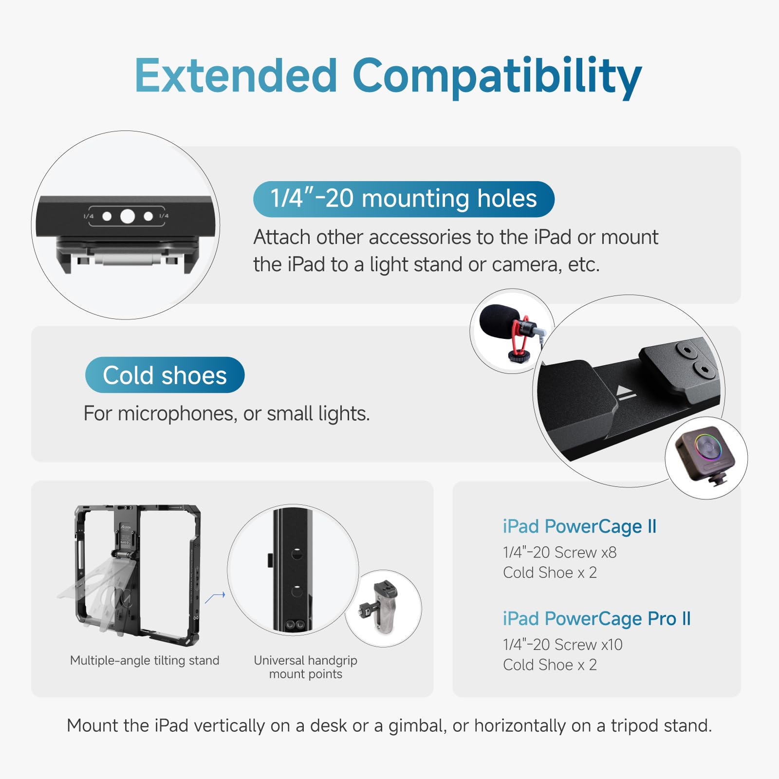 Amazon.com: Accsoon PowerCage Pro Ⅱ Monitor Cage for iPad Pro